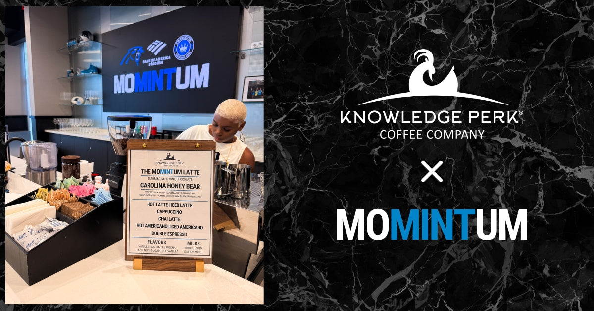 Knowledge Perk Coffee Company Expands Bank of America Stadium Partnership Through MoMINTum Specialty Coffee Program